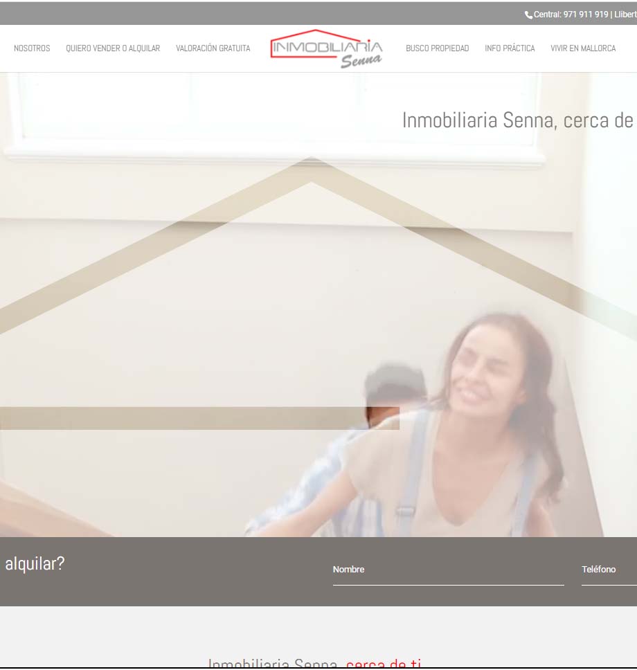 Ejemplo web inmobiliaria en Palencia