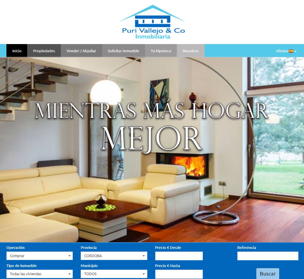 Ejemplo web inmobiliaria en Córdoba